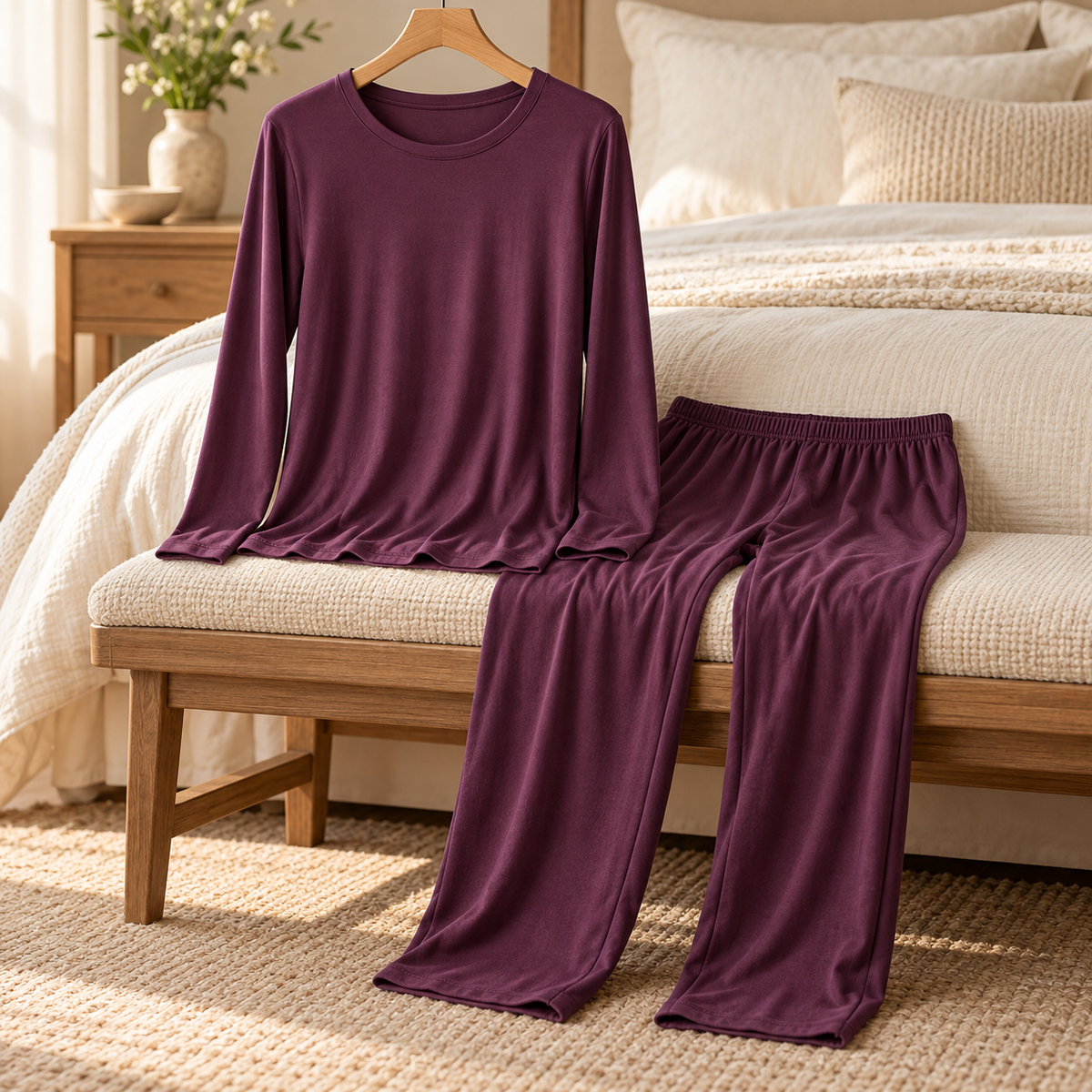 Plum Lounge Pajama Set