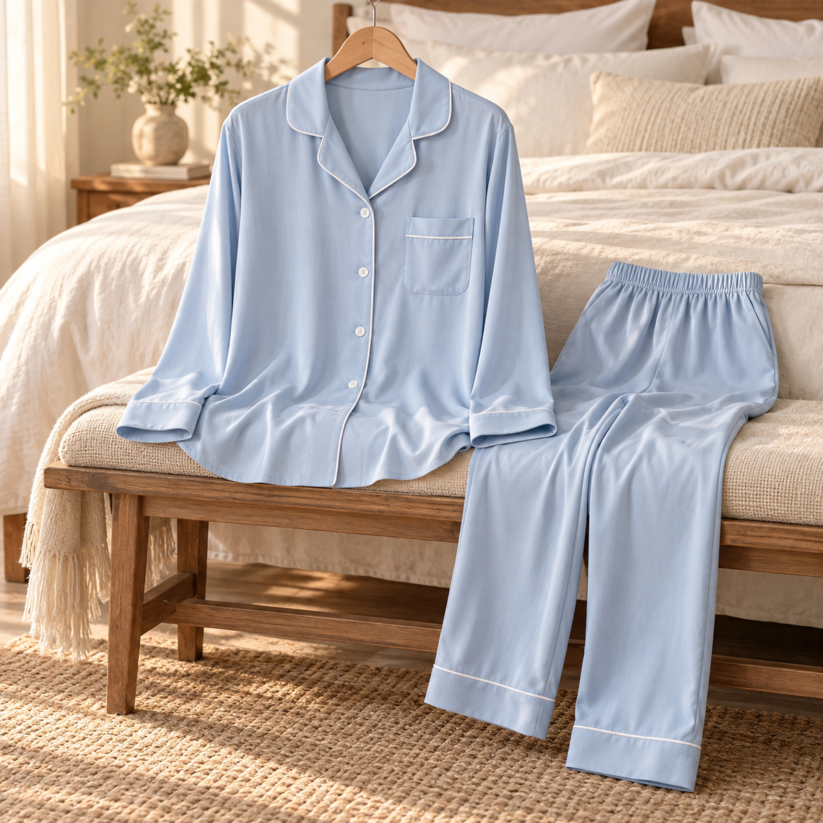 Cloud Blue Pajama Set