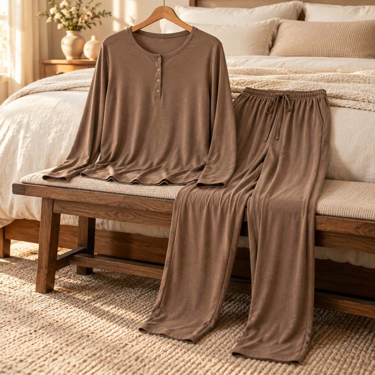 Mocha Lounge Pajama Set