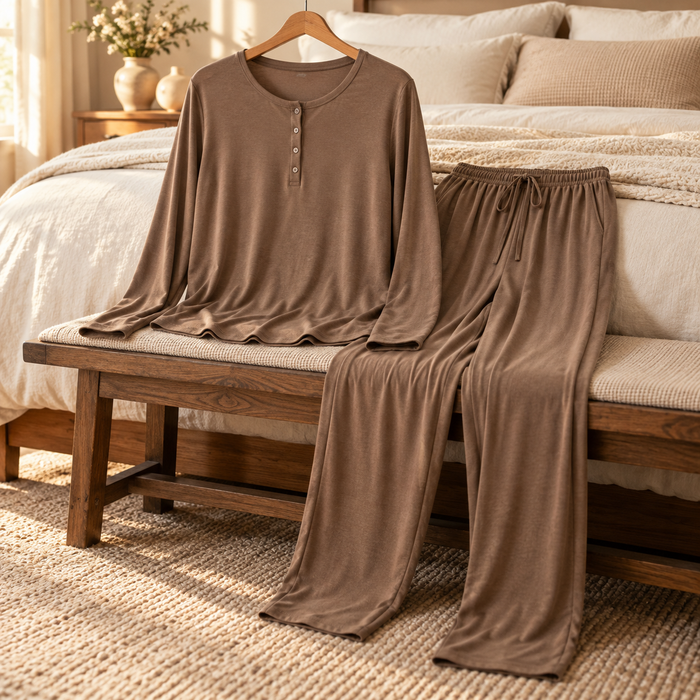 Mocha Lounge Pajama Set